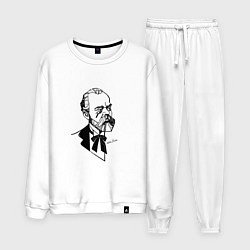 Костюм хлопковый мужской Антонин Дворжак, цвет: белый