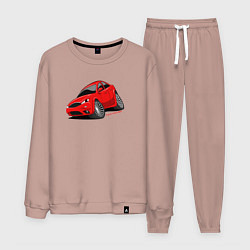 Костюм хлопковый мужской Злой Форд Мондео, цвет: пыльно-розовый