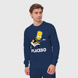 Костюм хлопковый мужской Placebo Барт Симпсон рокер, цвет: тёмно-синий — фото 2