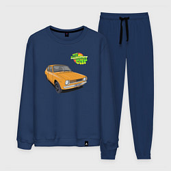 Костюм хлопковый мужской My summer car yellow, цвет: тёмно-синий