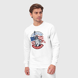 Костюм хлопковый мужской American freedom, цвет: белый — фото 2