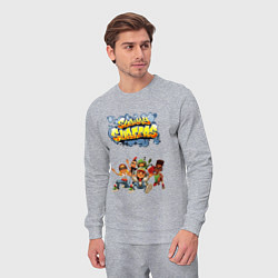 Костюм хлопковый мужской Subway Surfers, цвет: меланж — фото 2