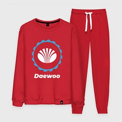 Костюм хлопковый мужской Daewoo в стиле Top Gear, цвет: красный