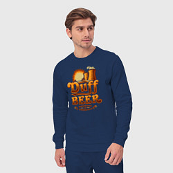 Костюм хлопковый мужской Duff beer brewing, цвет: тёмно-синий — фото 2