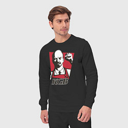 Костюм хлопковый мужской KGB Lenin, цвет: черный — фото 2