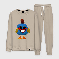 Костюм хлопковый мужской Хагги Вагги Chicken - Chicken Gun, цвет: миндальный