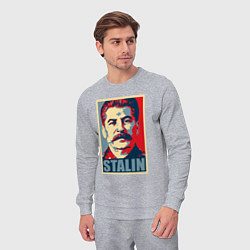 Костюм хлопковый мужской Stalin USSR, цвет: меланж — фото 2
