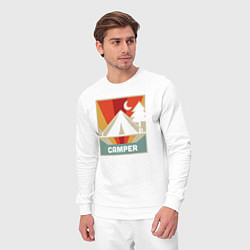 Костюм хлопковый мужской Кемпер, цвет: белый — фото 2