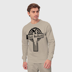 Костюм хлопковый мужской Black Sabbath Cross, цвет: миндальный — фото 2