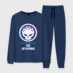 Костюм хлопковый мужской The Offspring glitch rock, цвет: тёмно-синий
