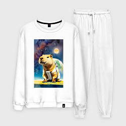 Мужской костюм Capybara brave astronaut - neural network