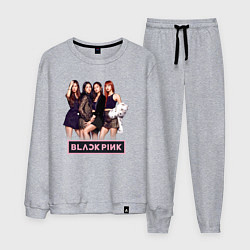 Костюм хлопковый мужской Rose Blackpink kpop, цвет: меланж