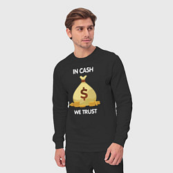 Костюм хлопковый мужской In cash we trust, цвет: черный — фото 2