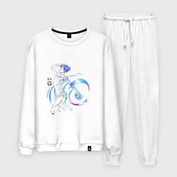 Костюм хлопковый мужской Майя Borderlands, цвет: белый