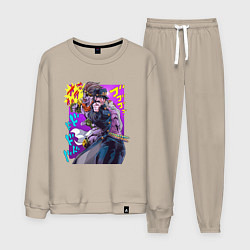 Костюм хлопковый мужской Джотаро - Jojo, цвет: миндальный