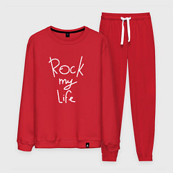 Костюм хлопковый мужской Rock my life, цвет: красный