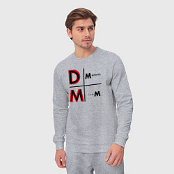 Костюм хлопковый мужской Depeche Mode - Memento Mori Logo, цвет: меланж — фото 2