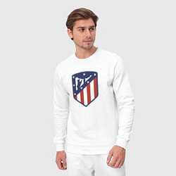 Костюм хлопковый мужской Atletico Madrid FC, цвет: белый — фото 2
