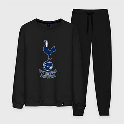 Костюм хлопковый мужской Tottenham Hotspur fc sport, цвет: черный