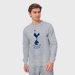 Костюм хлопковый мужской Tottenham Hotspur fc sport, цвет: меланж — фото 2