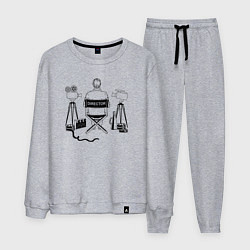 Костюм хлопковый мужской Я режиссёр, цвет: меланж