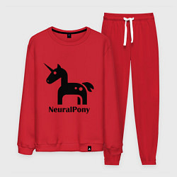 Костюм хлопковый мужской Neural Pony, цвет: красный