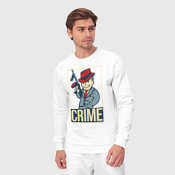 Костюм хлопковый мужской Vault crime, цвет: белый — фото 2