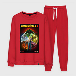 Костюм хлопковый мужской Serious Sam 2 - all bosses, цвет: красный