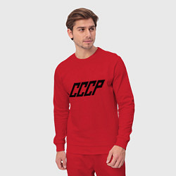 Костюм хлопковый мужской Стильный СССР, цвет: красный — фото 2