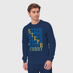 Костюм хлопковый мужской Steph Curry, цвет: тёмно-синий — фото 2