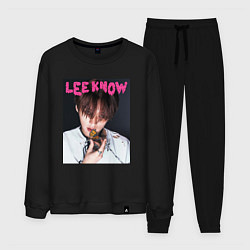 Костюм хлопковый мужской Lee Know Rock Star Stray Kids, цвет: черный