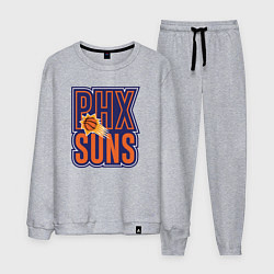 Костюм хлопковый мужской Phx Suns, цвет: меланж