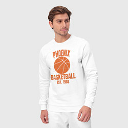 Костюм хлопковый мужской Phoenix basketball 1968, цвет: белый — фото 2