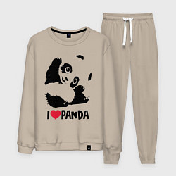 Мужской костюм I love panda