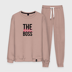 Костюм хлопковый мужской The real boss, цвет: пыльно-розовый