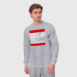 Костюм хлопковый мужской Dont sweat the Technics, цвет: меланж — фото 2
