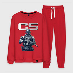 Костюм хлопковый мужской Counter Strike - stormtrooper, цвет: красный