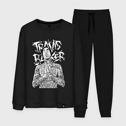 Костюм хлопковый мужской Travis Barker, цвет: черный