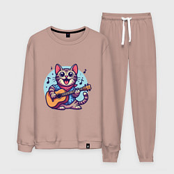 Мужской костюм Полосатый кот играет на гитаре