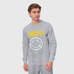 Костюм хлопковый мужской Nirvana original, цвет: меланж — фото 2