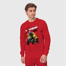 Костюм хлопковый мужской Quad bike - off road, цвет: красный — фото 2
