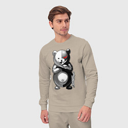 Костюм хлопковый мужской Монокума - Danganronpa, цвет: миндальный — фото 2