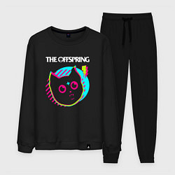 Костюм хлопковый мужской The Offspring rock star cat, цвет: черный