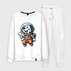 Мужской костюм Dalmatian cosmonaut puppy with a bone