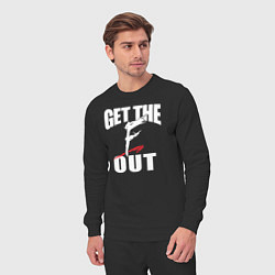 Костюм хлопковый мужской Wwe Get the F Out, цвет: черный — фото 2