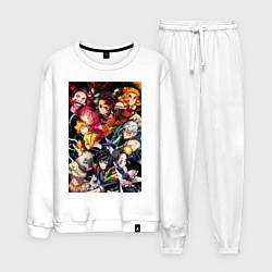 Костюм хлопковый мужской Тандзиро Камадо Дзэнъицу Агацума, цвет: белый