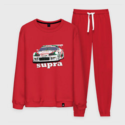 Костюм хлопковый мужской Toyota Supra Castrol 36, цвет: красный