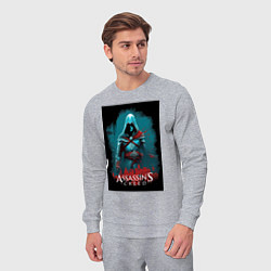Костюм хлопковый мужской Assassins creed тайные секреты, цвет: меланж — фото 2