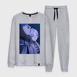 Костюм хлопковый мужской Провожающая в последний путь Фрирен, цвет: меланж