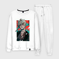 Костюм хлопковый мужской Адский рай Тёбэй Адза, цвет: белый